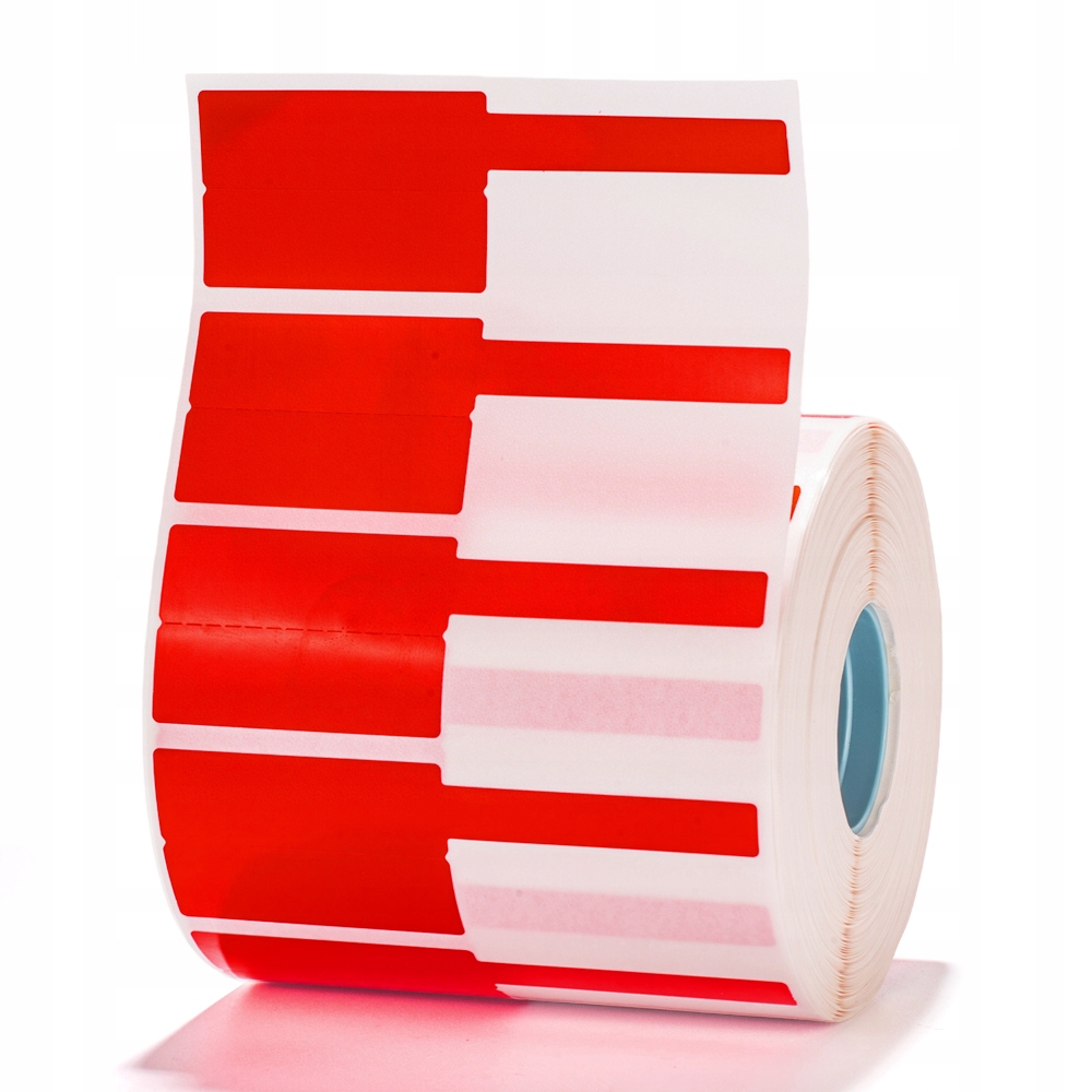NIIMBOT Etykiety Naklejki 38*25+40mm 1000szt do drukarki K3/W KABLI RED - obrazek 5