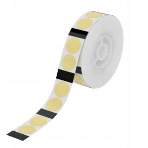Etykiety Okrągłe do Niimbot D11 ZŁOTE Przezroczyste 14x28mm 205szt